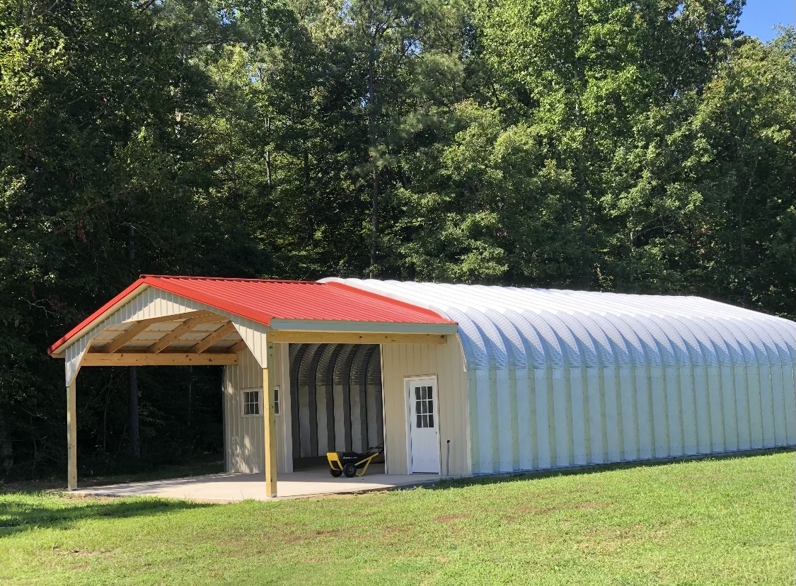 P Series pitched roof steel building
